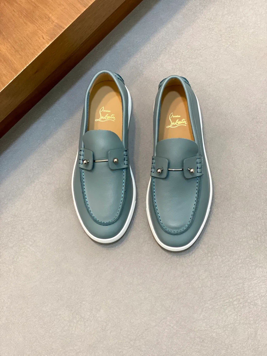 Men's shoes 💰740 christian louboutin (CL red sole shoes) exclusive hot model released 🎈🎈💪Movable latex feet👻Finished outsole line [Deyi] Global supply😝 [Top version]: original imported cowhide upper, top original leather lining, original molded TPU outsole, original 1:1 detail processing, original shoe last, large quantity available from stock, code number: 39-44 (38, 45 customized)